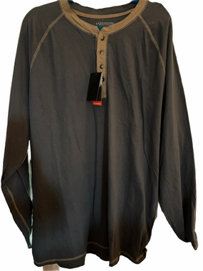 NWT Legendary whitetails Men’s 100% cotton charcoal / Kaki  shirt.2XL Tall